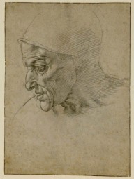 Studio per la testa della Sibilla Cumana - Michelangelo